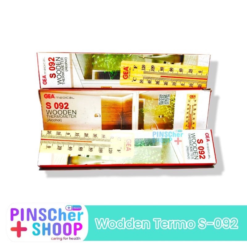 TERMOMETER KAYU GEA WODDEN THERMOMETER RUANGAN GEA S-092
