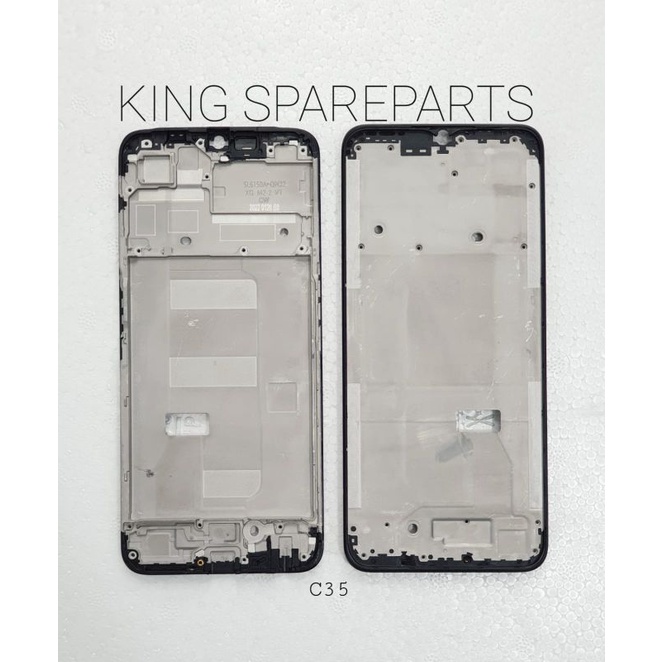FRAME DUDUKAN LCD TULANG TENGAH REALME C35 ORIGINAL