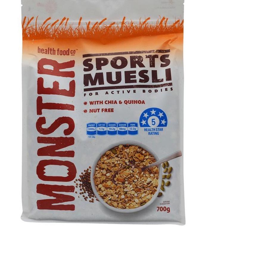 

EXCLUSIVE!MONSTER Sports Muesli 700gr cereal sereal Sport chia|KD1