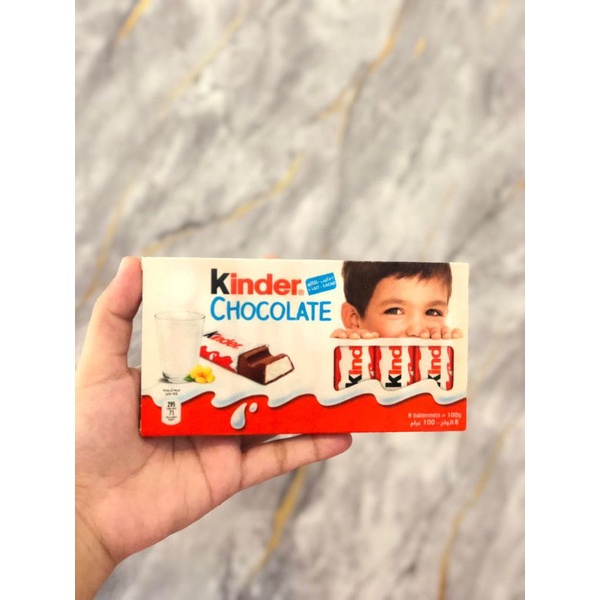 

coklat bar isi 8 bar kinder Chocolate 100 gram jaminan harga ter hemat se Indonesia