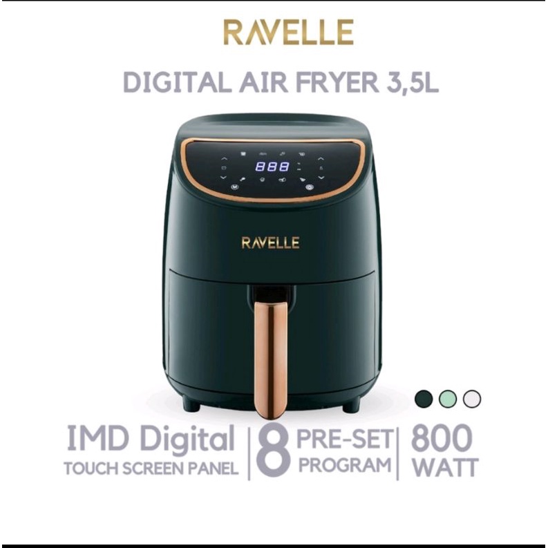 RAVELLE air fryer digital low Watt 3.5 Liter - RAF 350 - germany technology