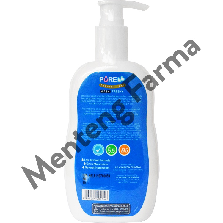 Pure Baby Wash Freshy 230 mL - Sabun Mandi Bayi Non SLS