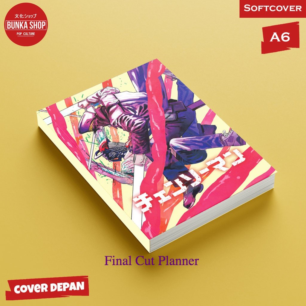 

Pocket Note Anime Chainsaw Man 7 Battle Softcover A6 Buku Tulis Catatan Notes Agenda Planner Jurnal planner