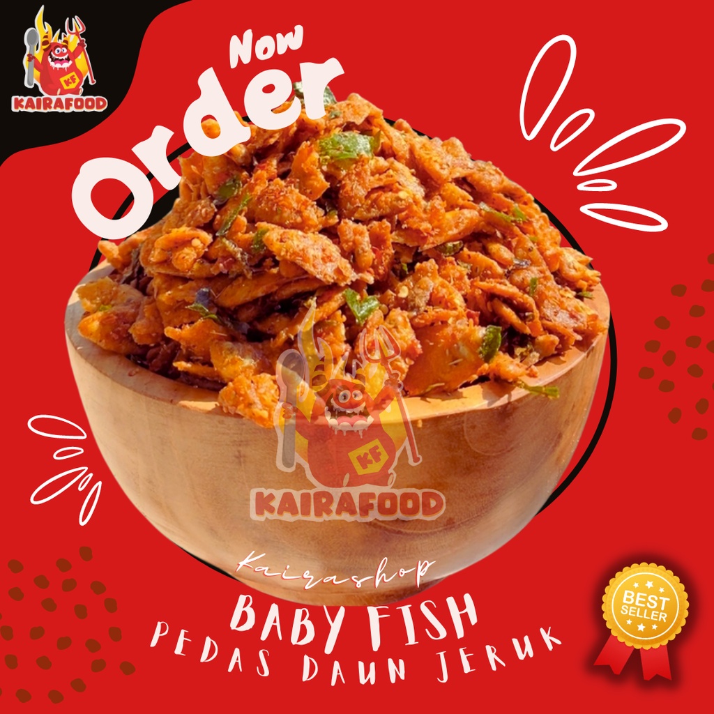 

1 BAL BABY FISH CRISPI PEDAS DAUN JERUK