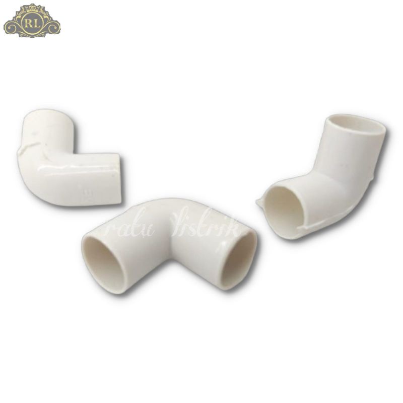 L BOW PIPA KECIL / ELBOW PIPA LISTRIK 5/8 / KNEE PIPA LISTRIK PUTIH ERKE