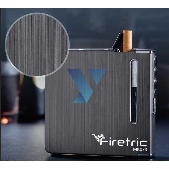 Firetric Kotak Rokok Aluminium 20 Slot dengan Korek Elektrik - MK073 ( Al-Yusi )