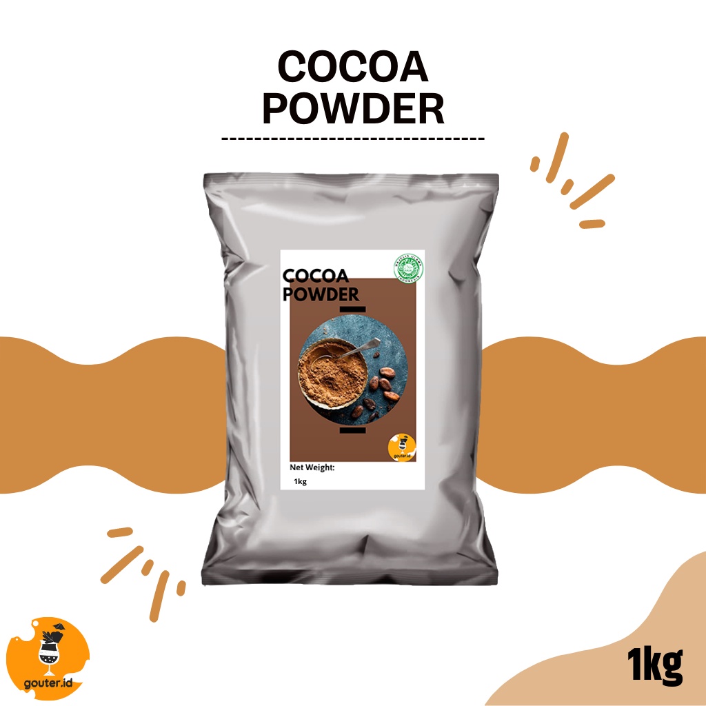 COCOA POWDER 1KG / DARK COCOA POWDER / TOPPING COKLAT BUBUK / DARK PREMIUM COCOA POWDER