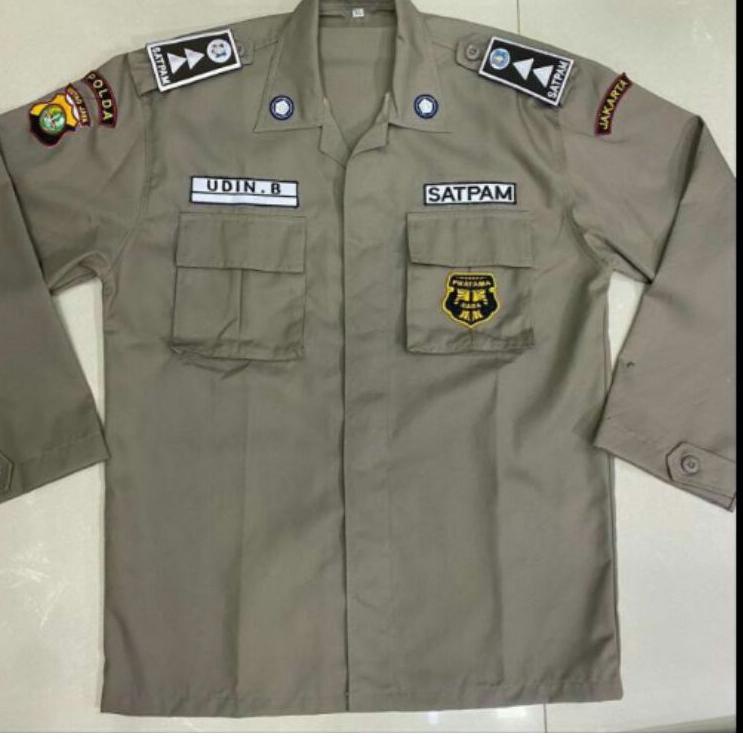 Langsung Atc seragam PDL satpam baru, baju PDH satpam coklat