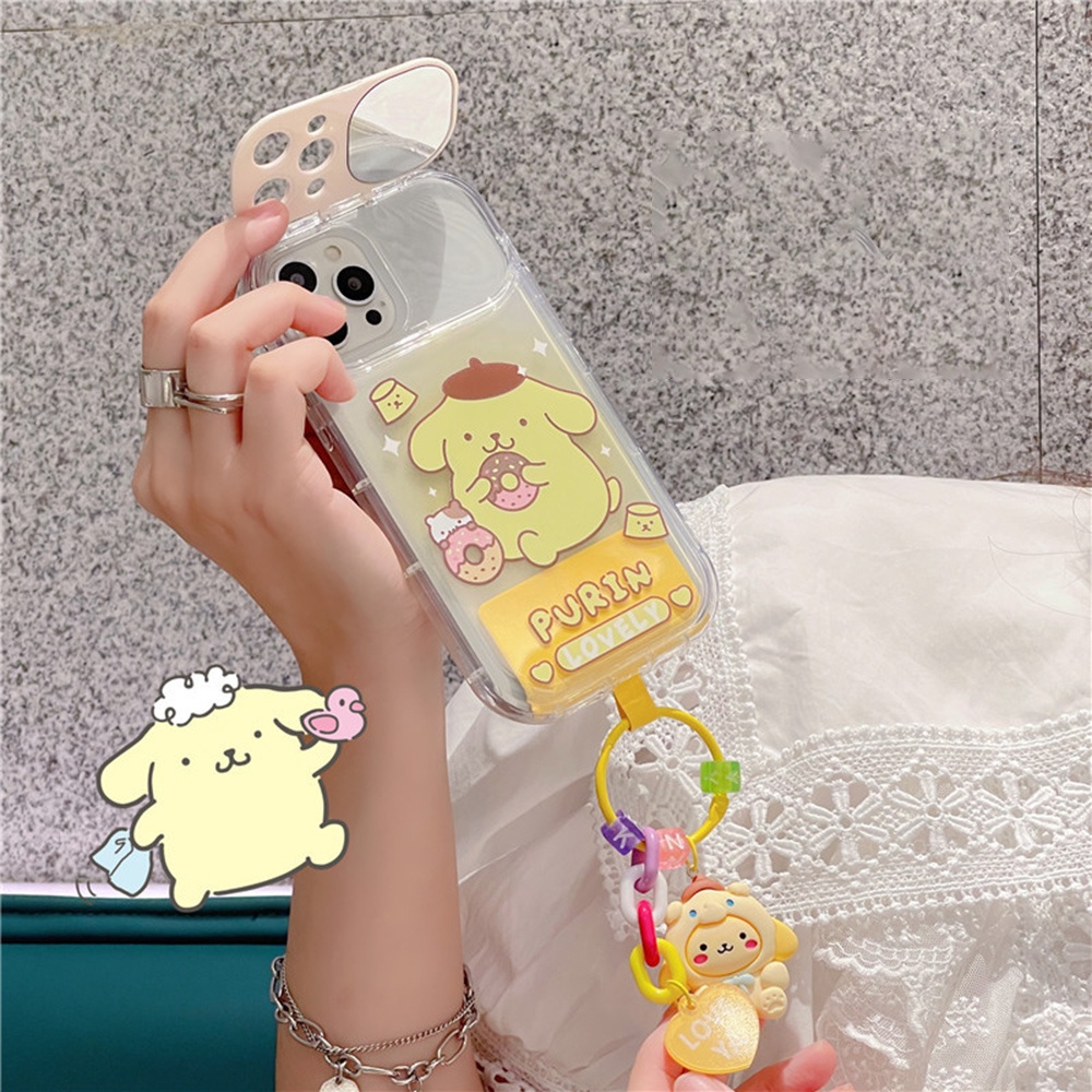 Case Motif Hello Kitty Melody Dengan Gantungan Kunci Untuk IPhone 11 / 11Promax 12 / 12pro Max 13 / 13pro Max