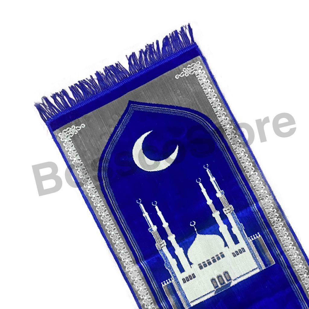 Sajadah Bulu Halus Aladin Oleh Oleh Umroh 100x50cm Motif Bulan Sabit M18 sajadah premium sajadah halus sajadah besar sajadah dewasa sajadah murah sajadah hadiah umroh sajadah oleh2 umroh sajadah bulu beludru sejadah sajada