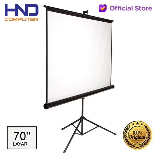 Tripod Screen Projector - Layar Proyektor Tripod 70"