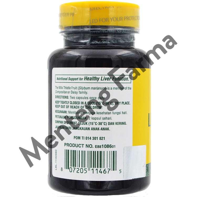 Natures Plus LIV-R-ACTIN 60 Kapsul - Menjaga Kesehatan Hati / Liver