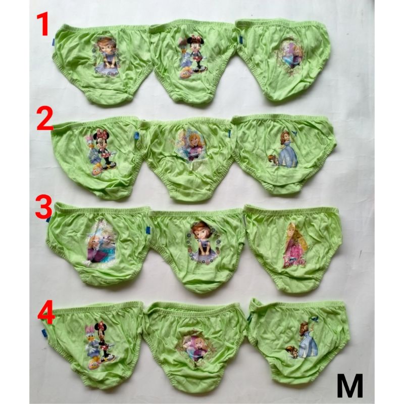 Celana dalam anak perempuan Disney M Frozen Minnie mouse CD girl