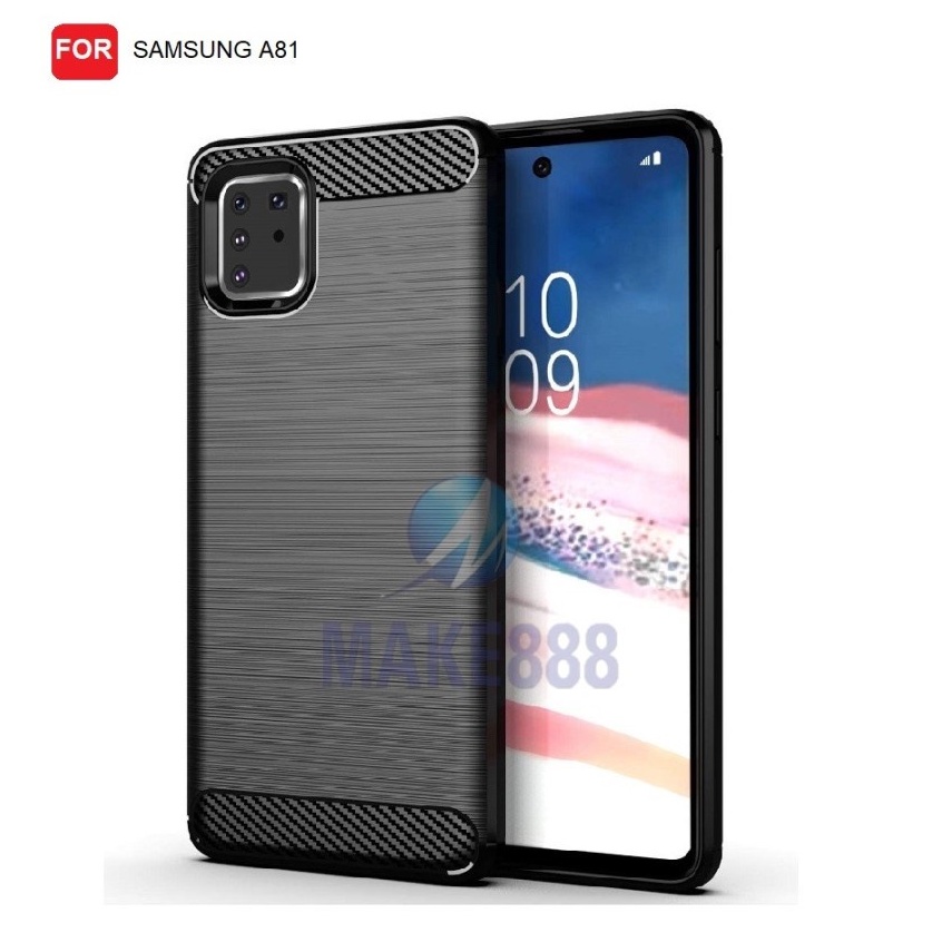 CASE SLIM FIT CARBON IPAKY SAMSUNG A81 SOFTCASE - GA