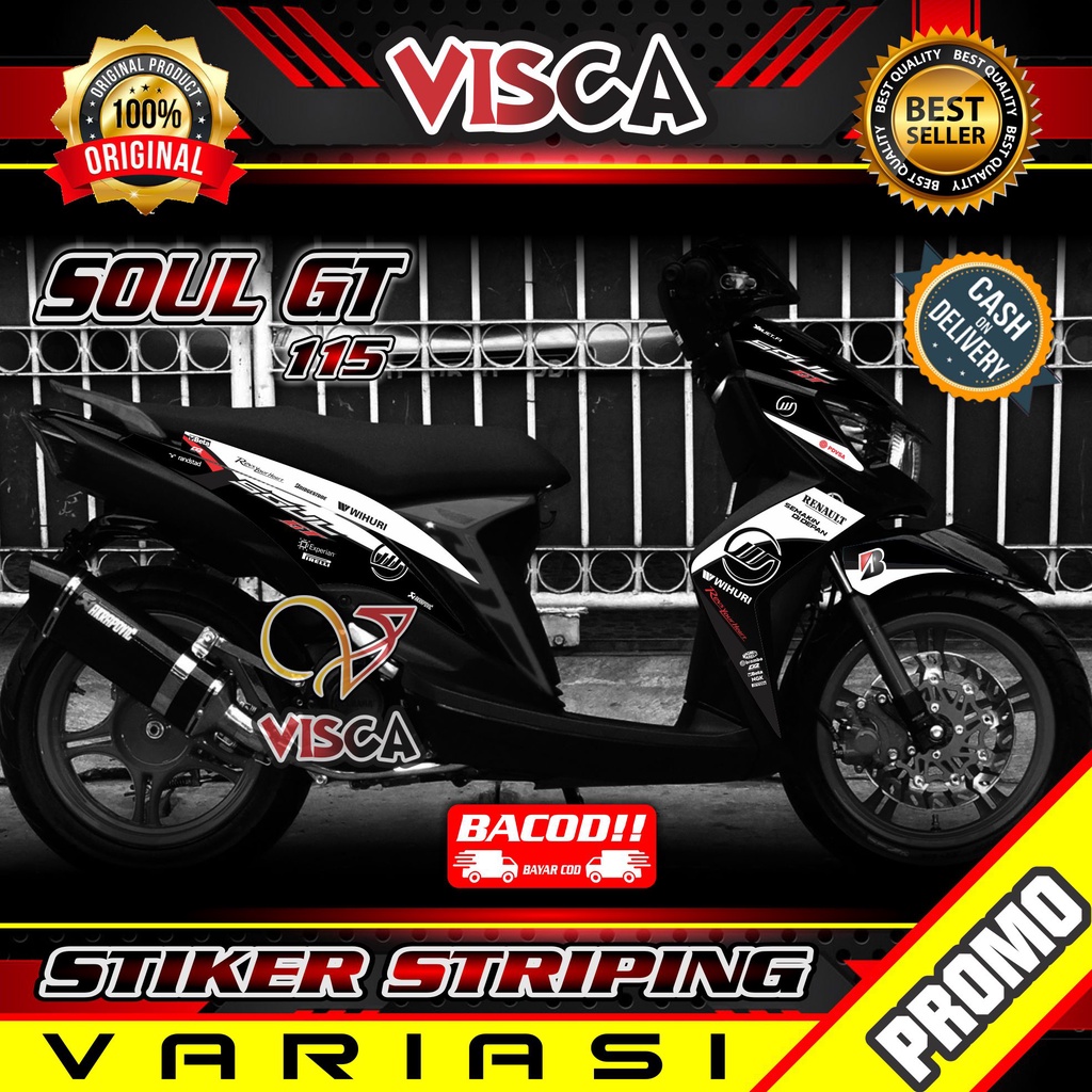 Striping Mio Soul Gt 115 Stiker Mio Soul Gt 115 Striping Soul Gt 115 Stiker Motor Soul Gt 115 Willia