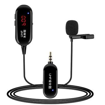 Booming Microphone Mic Clip On Wireless Mic UHF ULtra High Frequency clip on wireless Smartphone Lap
