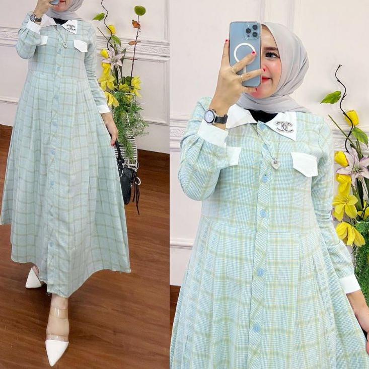 jgjz SEMI DRES MONICA / SEMI DRES TERBARU / MIDI DRES TERBARU / MIDI DRES ORIGINAL FADIYAH Keren