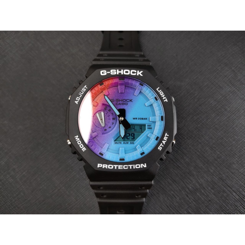 Jam Tangan Pria G-Shock Special Color Shades of Rainbow GA-2100SR-1A