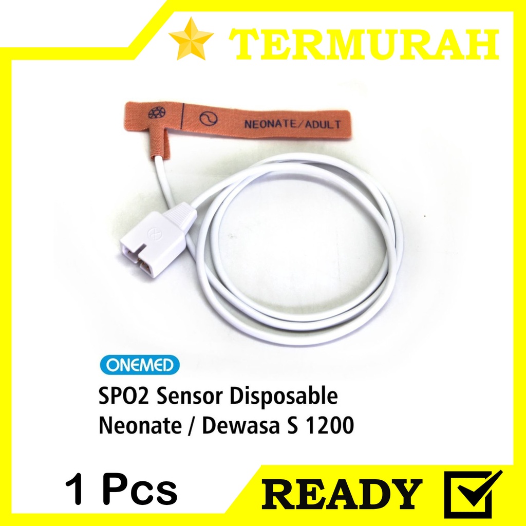 Grosir Pasar Pramuka Kabel SPO2 Sensor Disposable Neonate / Dewasa S 1200 OneMed