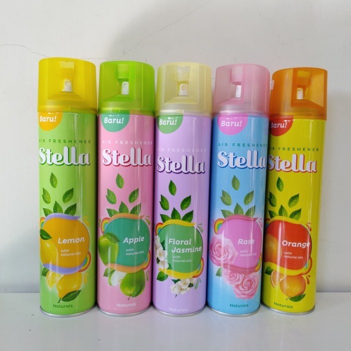 Stella Pengharum ruangan New Stella Aerosol Rose Pengharum  Spray Air Freshener 250Ml