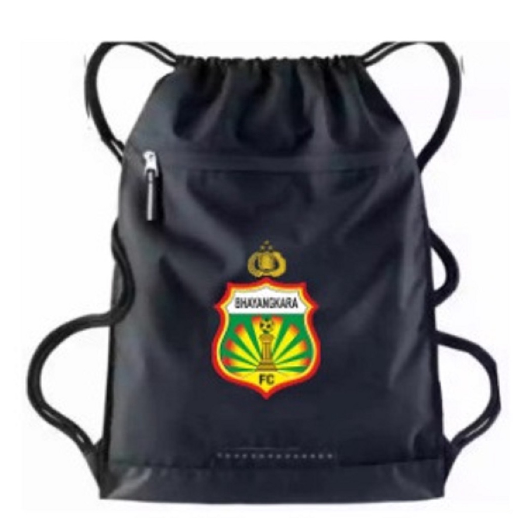 Tas Serut cowok Taslan Polos - Ransel Drawstring Bag Waterproof | Tas Serut Polos Anti air Resleting