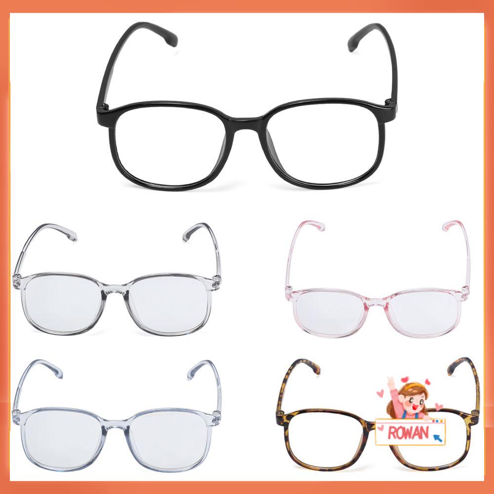 R-flower Kacamata Frame Bulat Bahan Resin Ultra Ringan Gaya Vintage