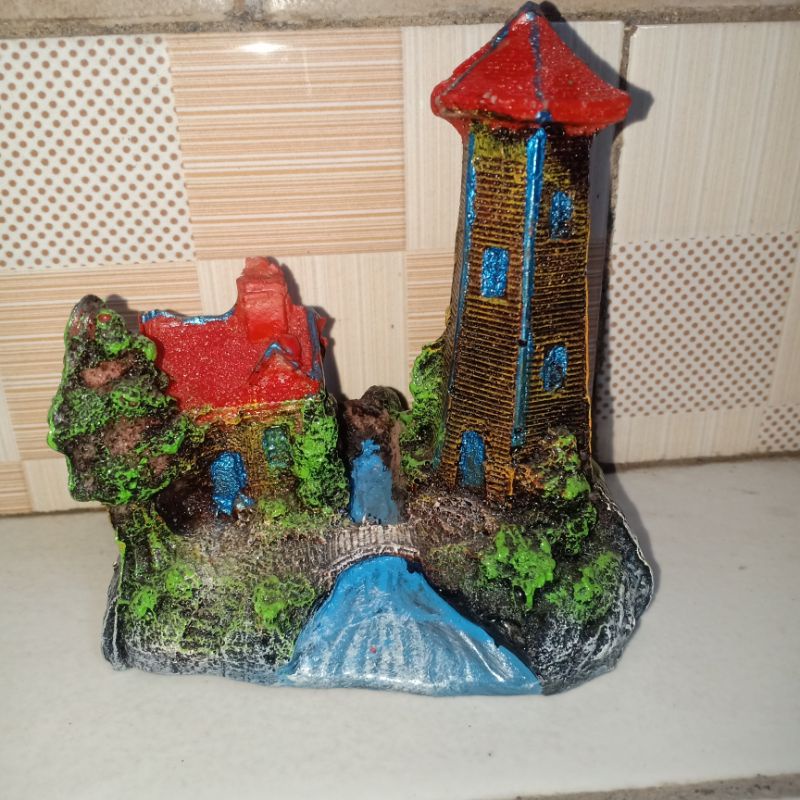 mainan aquarium rumah perancis / hiasan aquarium