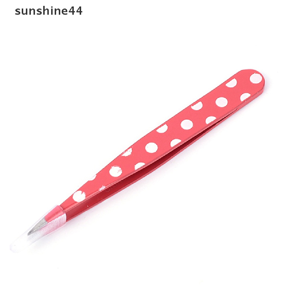 Sunshine 2Pcs / Set Pinset Pencabut Alis Bahan Stainless Steel