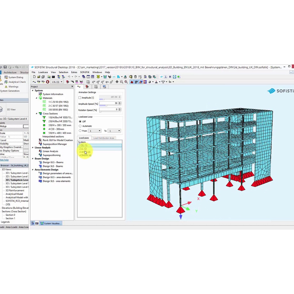 Sofistik Structural Desktop 2023 Full Version Software Design 3D BIM (Building Information Modeling) VariCAD AutoCAD Structural Analysis View