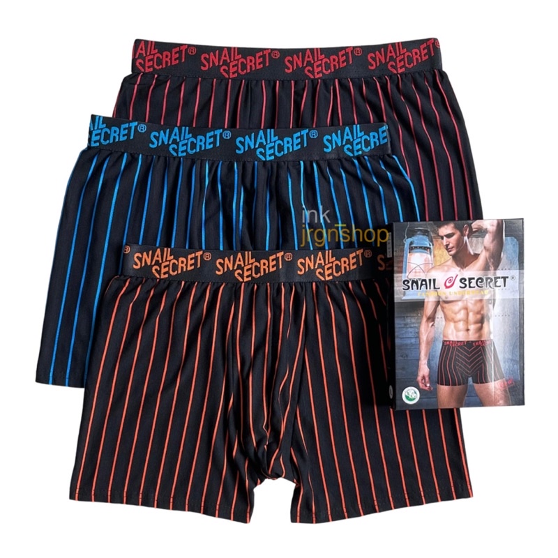 BOXER MEN'S BRIEFS (1 BOX ISI 3 PCS) / CELANA DALAM BOXER PRIA DEWASA / SEMPAK BOXER PRIA