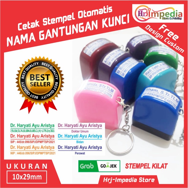 

Produk Unggulan Cetak Stempel Nama Dokter Gantungan Kunci Otomatis Warna Flash Sale!!!