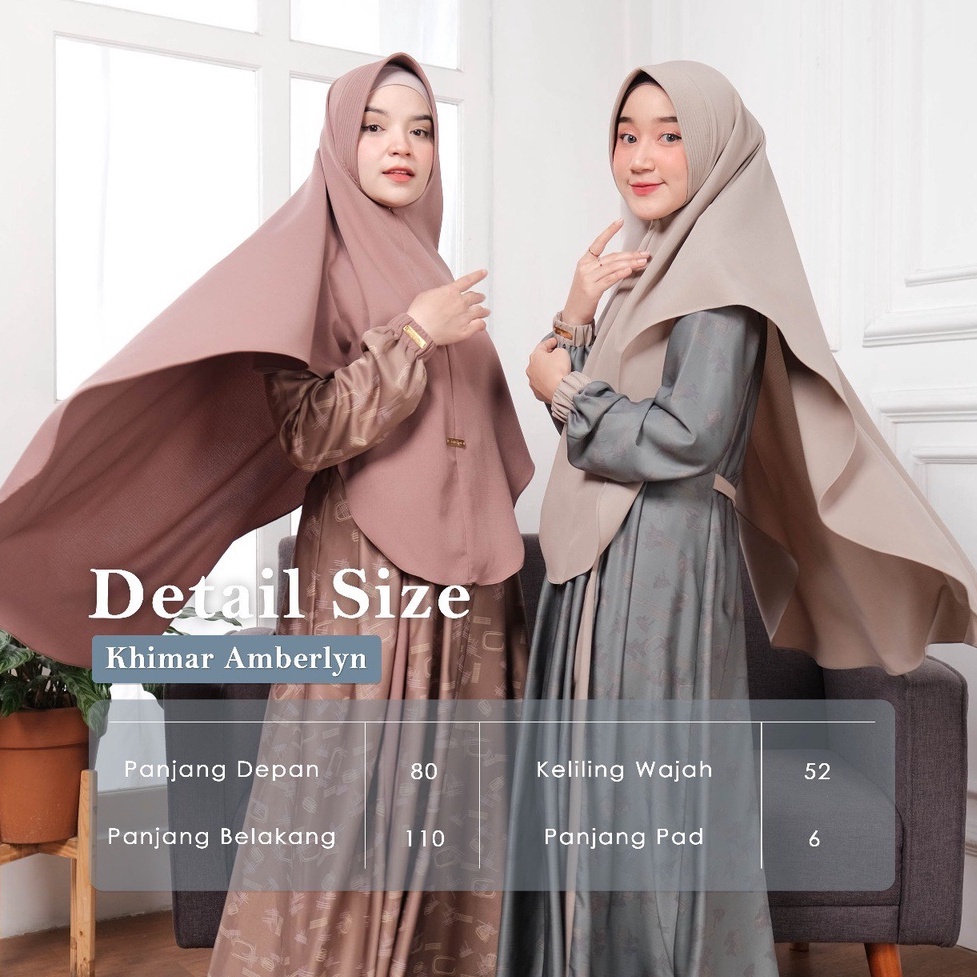 Amberlyn Series Gamis Set Khimar ( Gamis dan Khimar ) By Tachi Syari