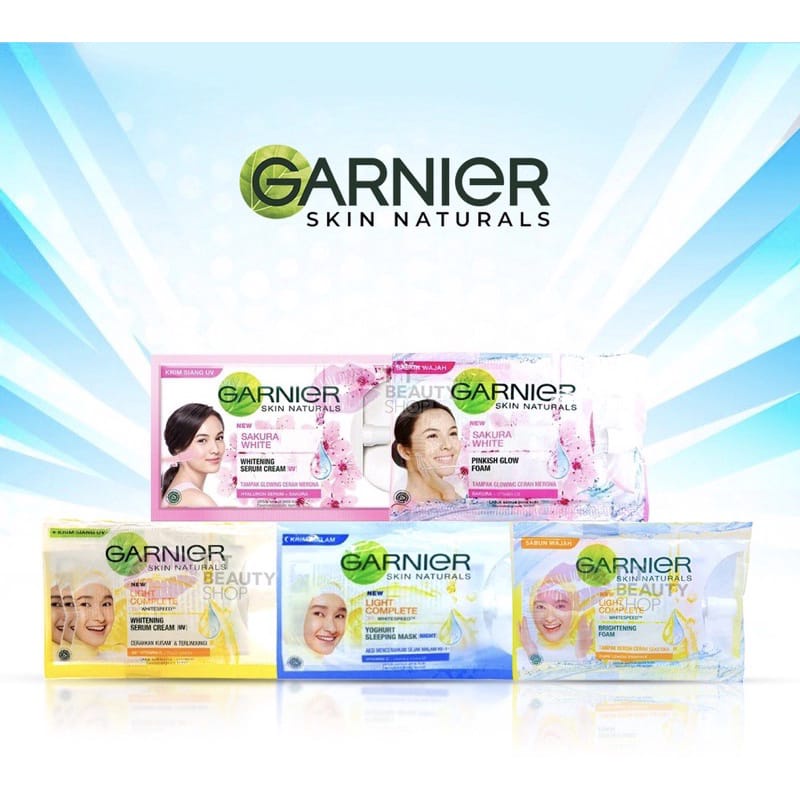 SERUM PEMUTIH WAJAH GARNIER SAKURA WHITENING SERUM SACHET 7GRAM