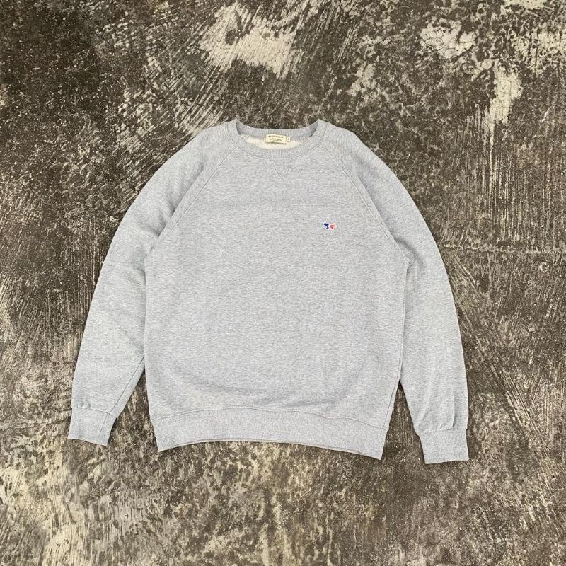 Crewneck Maison Kitsune Tricolor Fox Patch Second