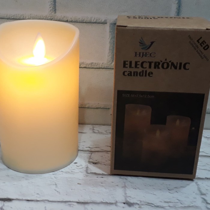 Lampu Lilin Led Goyang Tinggi 12cm Lilin Elektrik Goyang Lilin Goyang
