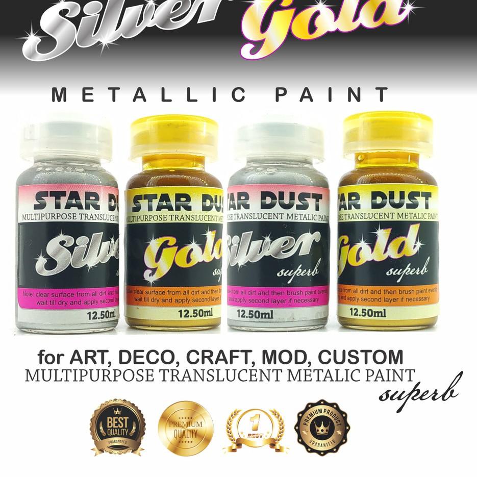 

Paket Terbatas cat silver gold emas chrome metallic translucent multipurpose paint