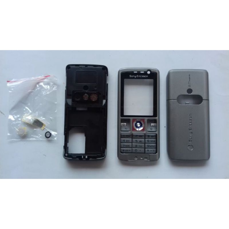 Casing sony ericsson k610 k610i abu-abu+tulang