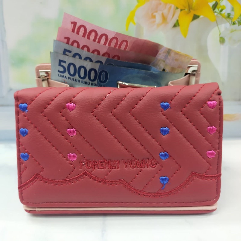 Dompet Lipat Wanita. Dompet Forever Young sedang. Dompet Behel Tanggung.