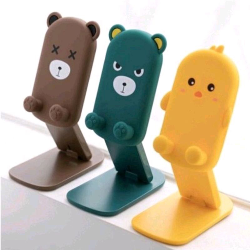 Stand Holder HP Lipat Polos dan Karakter Lucu