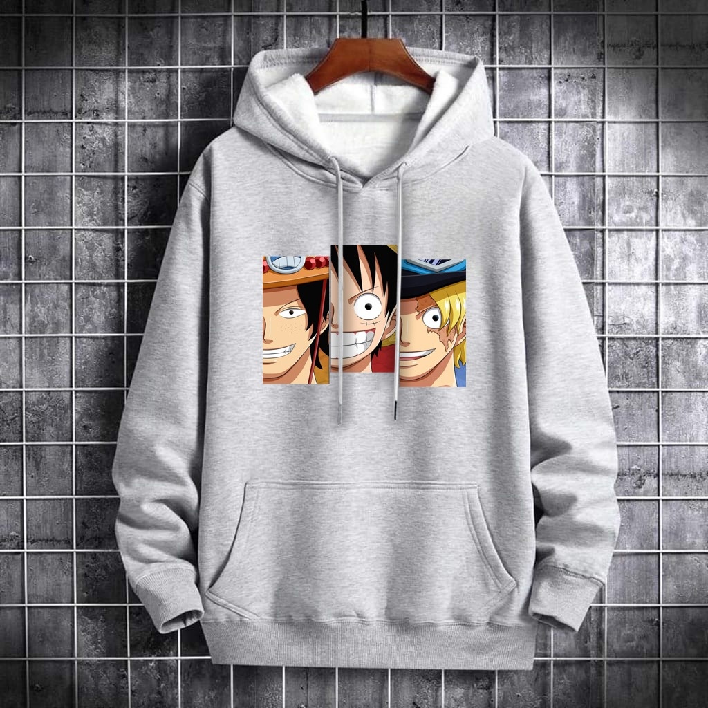 Sweater Jacket Hoodie Distro Toonz Fashion Pria Piece Ganks Bahan Fleece Tebal