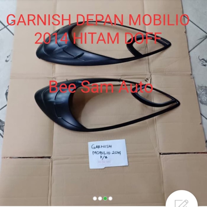[BAYAR DIRUMAH] Garnish Depan Honda Mobilio 2014 Hitam / Perlengkapan Variasi Mobil Murah / Aksesori