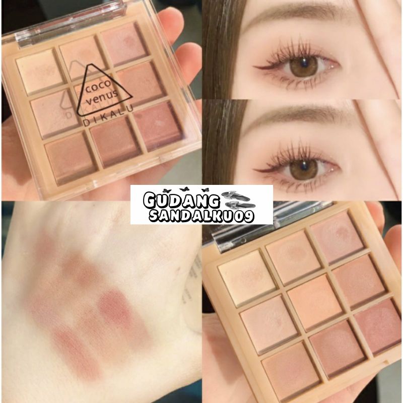 Nude Matte Korean Eyeshadow Palette 9 Warna Matte Eyeshadow Smokey Eyeshadow Pigmented Termurah