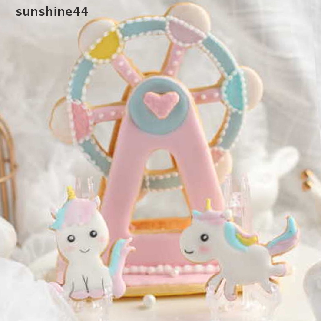 Sunshine 1 Set Cetakan Kue / Biskuit Diy Bentuk Kartun Bahan Plastik