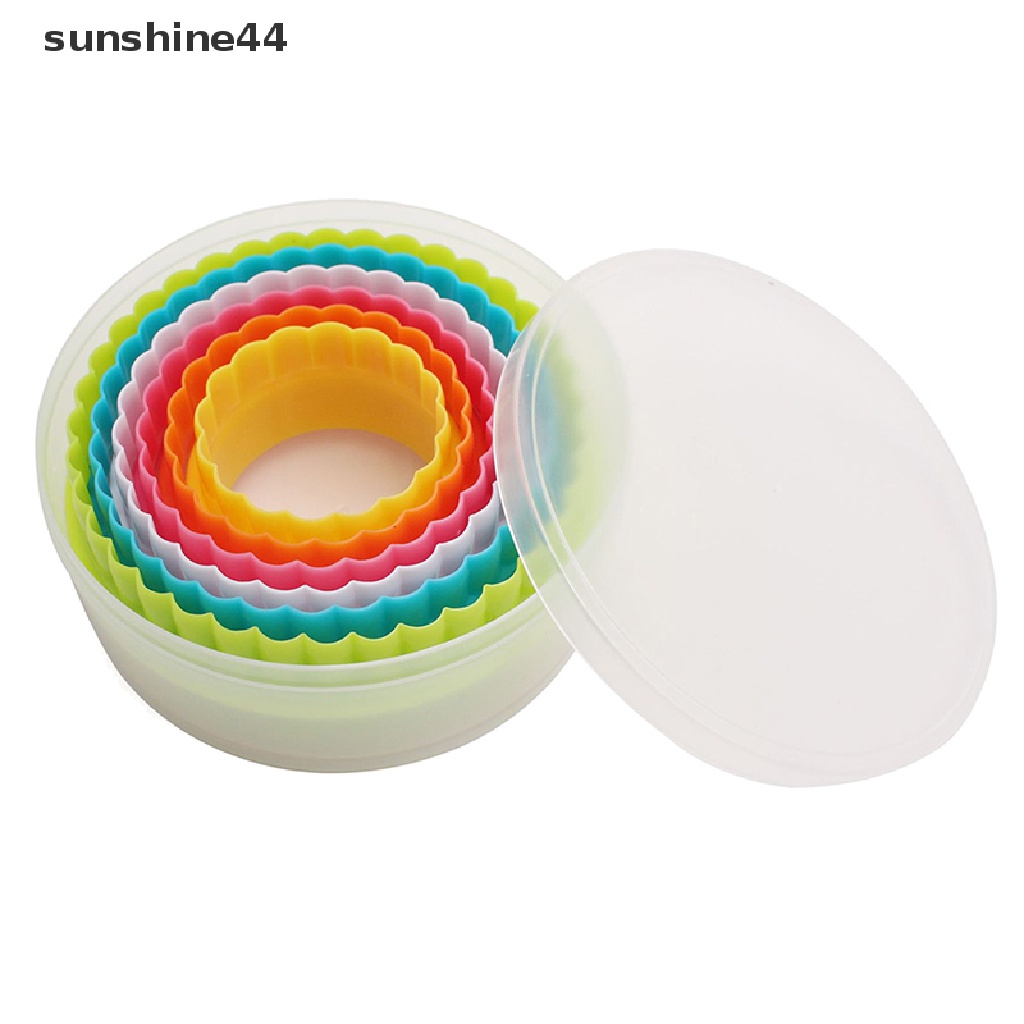 Sunshine 6 / 8Pcs Cetakan Kue / Fondant Diy Bentuk Bunga Bulat