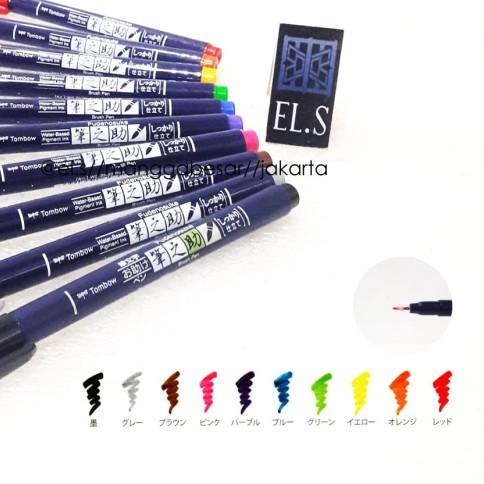 

Tombow Fudenosuke Brush Pen Hard Color - Cokelat