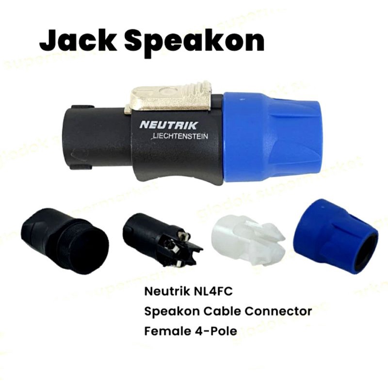 Jack Speakon Neutrik NL4FC Spikon Female