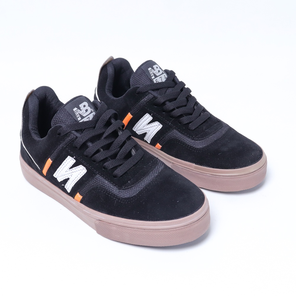 SEPATU PRIA SKATEBOARDING SNEAKERS CASUAL KETS SPORT PREMIUM IMPORT BNIB HITAM SOL GUM