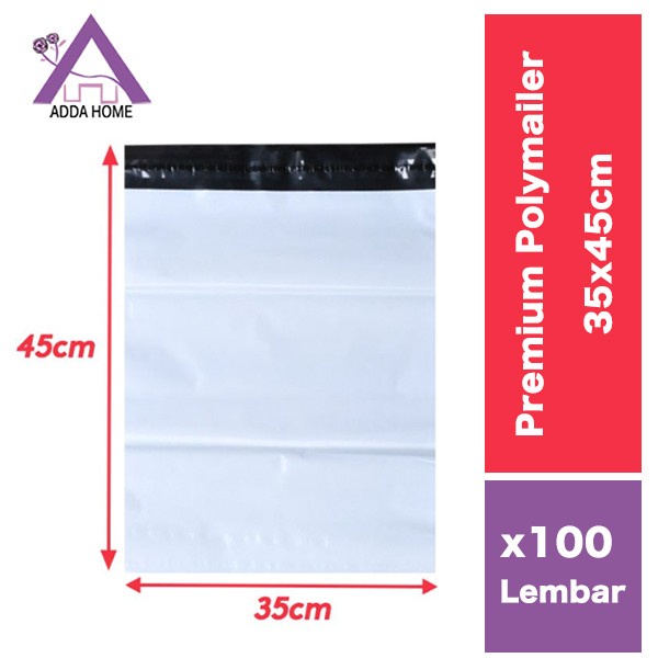 

Hadir Polymailer Plastik Packing Kemasan 35X45 Cm Putih (100Pcs) - Adda Home Terbatas