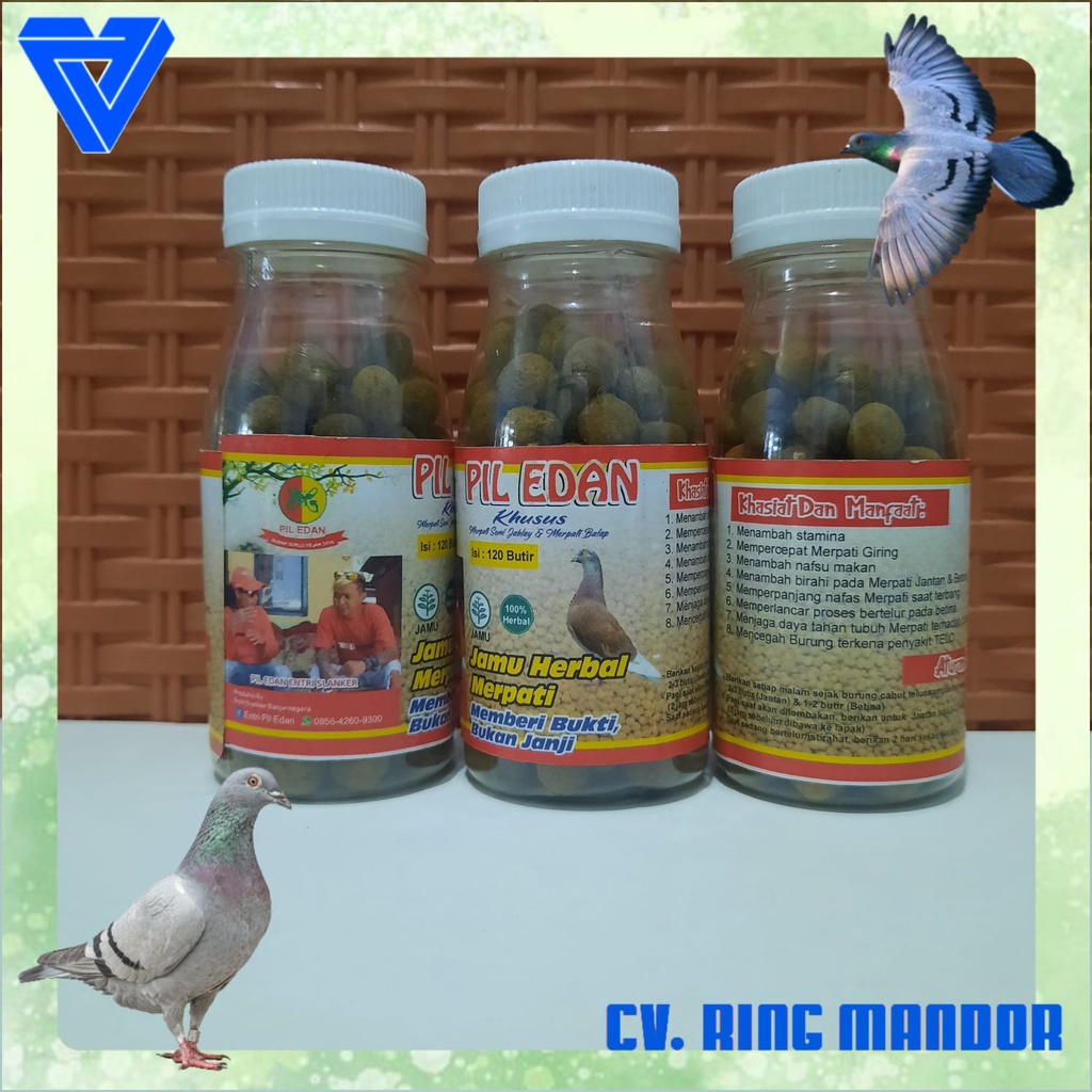 JAMU MERPATI BALAP PIL EDAN ISI 120 BUTIR