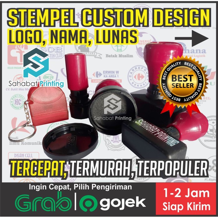 

Mantap Stempel Warna Termurah | Custom Stempel Design Logo Nama Lunas Bergaransi